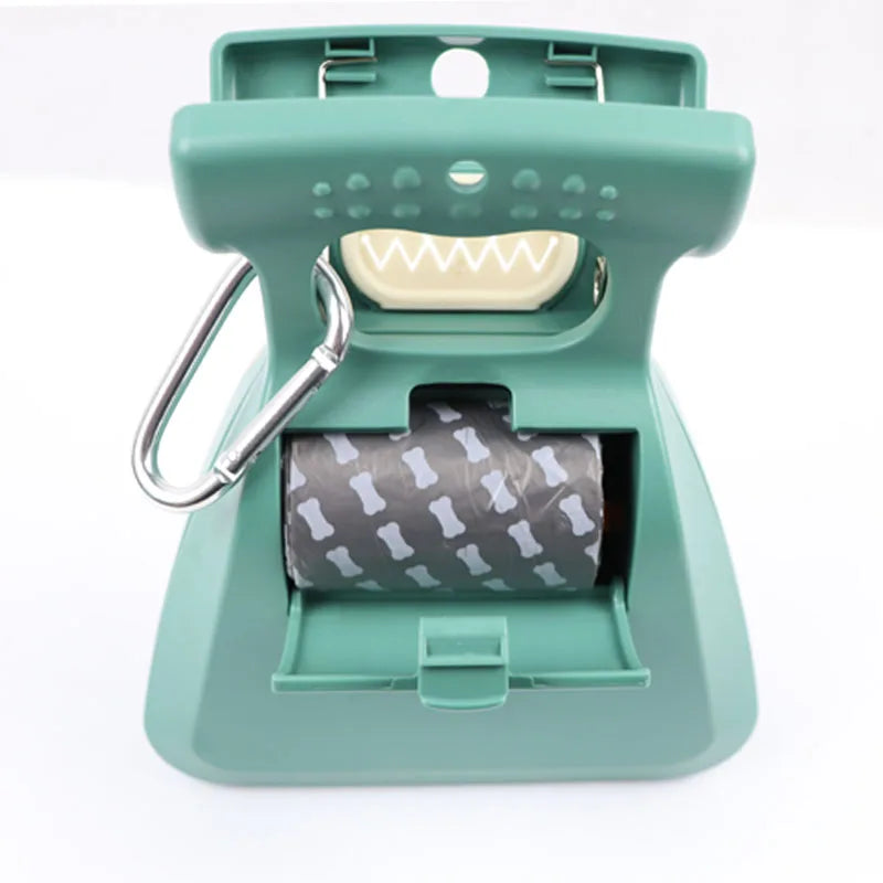 Foldable Dog Pooper Scooper – Travel Pet Waste Picker with 1 Roll Biodegradable Bags