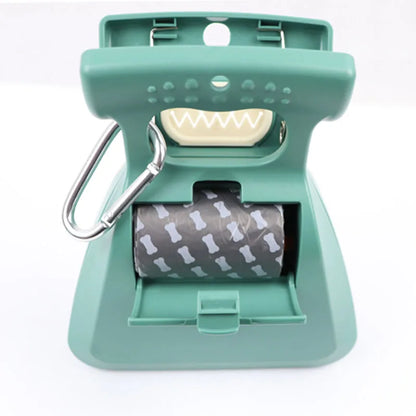 Foldable Dog Pooper Scooper – Travel Pet Waste Picker with 1 Roll Biodegradable Bags