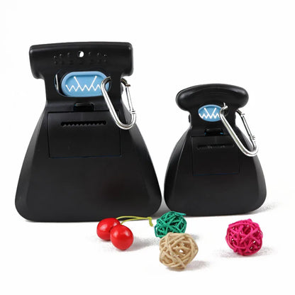 Foldable Dog Pooper Scooper – Travel Pet Waste Picker with 1 Roll Biodegradable Bags