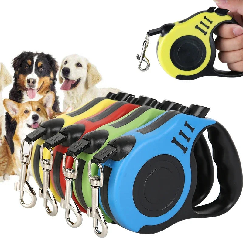 3M / 5M Retractable Dog Leash – Automatic Flexible Traction Rope for Small & Medium Dogs