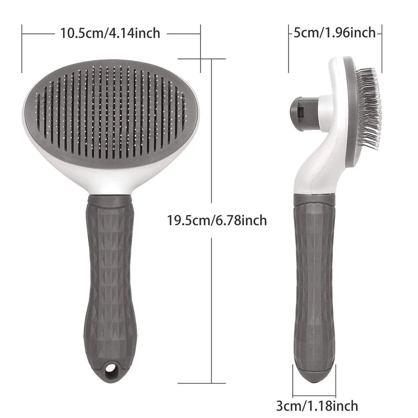 Self-Cleaning Pet Hair Remover Brush – Dog & Cat Grooming Comb, Dematting & Fur Removal Tool