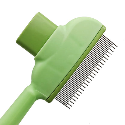 Self-Cleaning Pet Hair Remover Brush – Dog & Cat Grooming Comb, Dematting & Fur Removal Tool