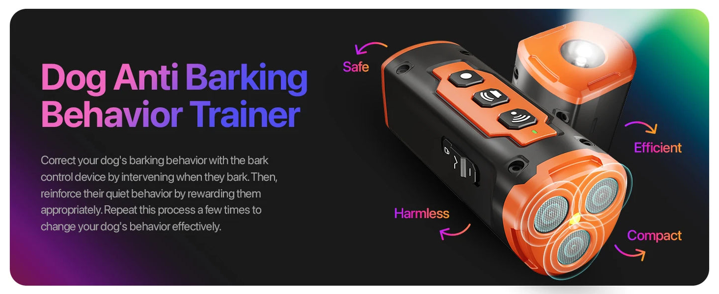 Ultrasonic Bark Control Device for Dogs & Cats – Painless & Silent Sound Technology