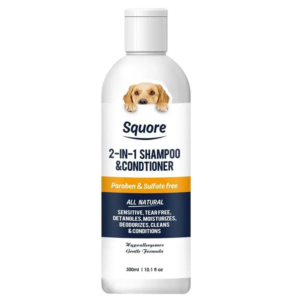 2-in-1 Puppy Shampoo & Conditioner – Natural, pH-Balanced Moisturizing Formula for Sensitive Skin