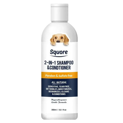 2-in-1 Puppy Shampoo & Conditioner – Natural, pH-Balanced Moisturizing Formula for Sensitive Skin