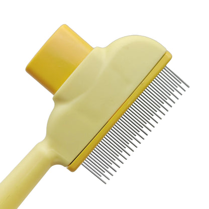 Self-Cleaning Pet Hair Remover Brush – Dog & Cat Grooming Comb, Dematting & Fur Removal Tool