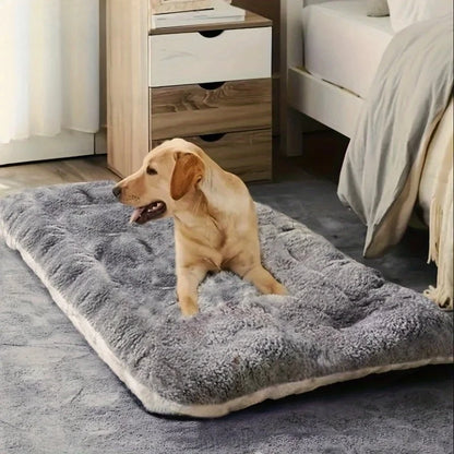 Large Plush Dog Bed Sofa – Thick Super-Soft Polyester Pet Mat for Small, Medium & Large Dogs