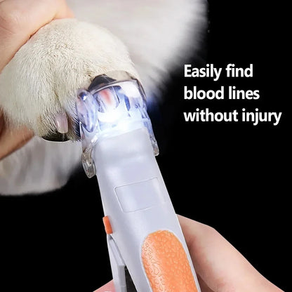 Pet Nail Clipper Scissors With LED Light