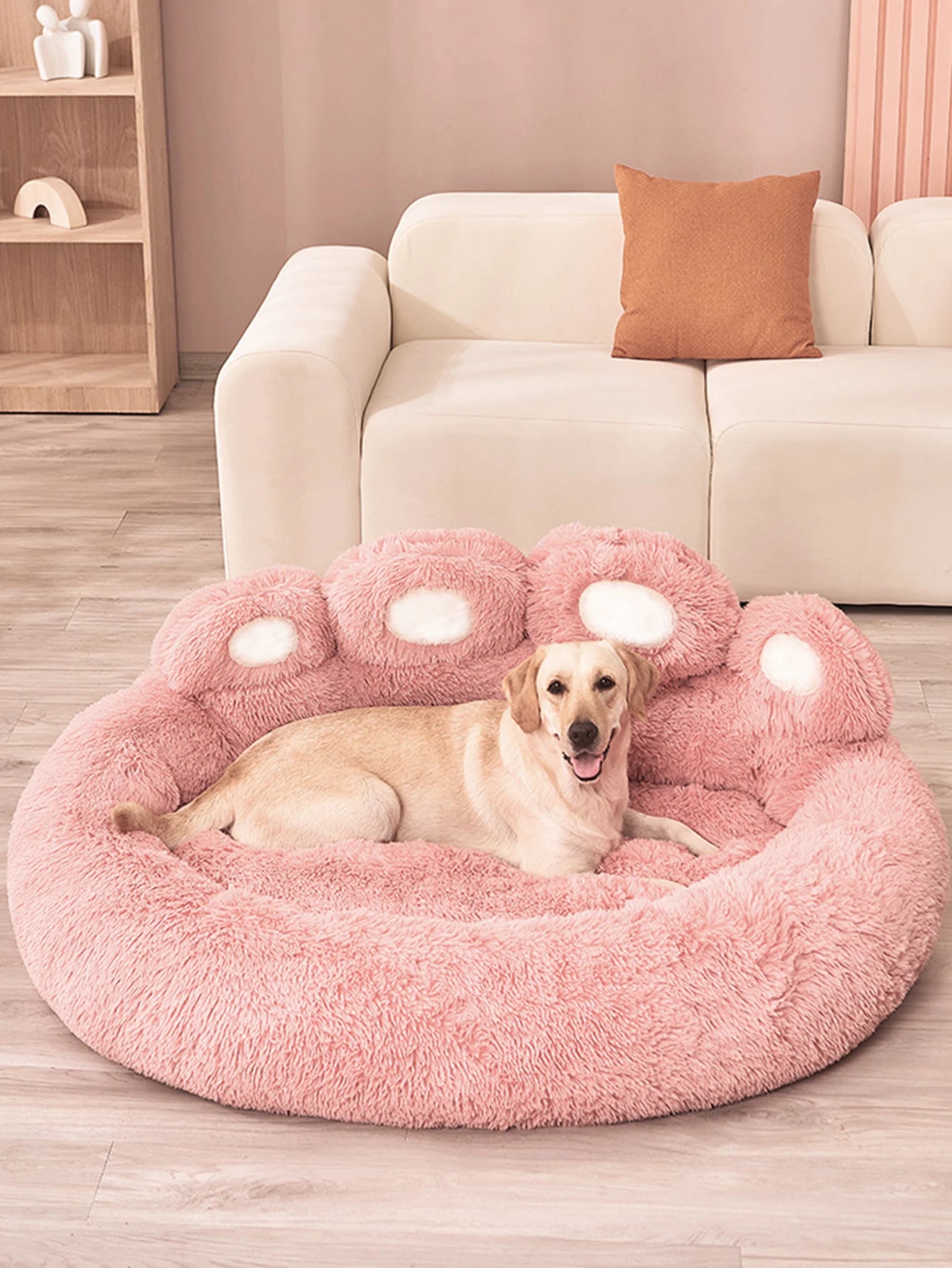 Fluffy Winter Dog Bed – Warm Plush Pet Sofa Basket & Mat for Dogs and Cats