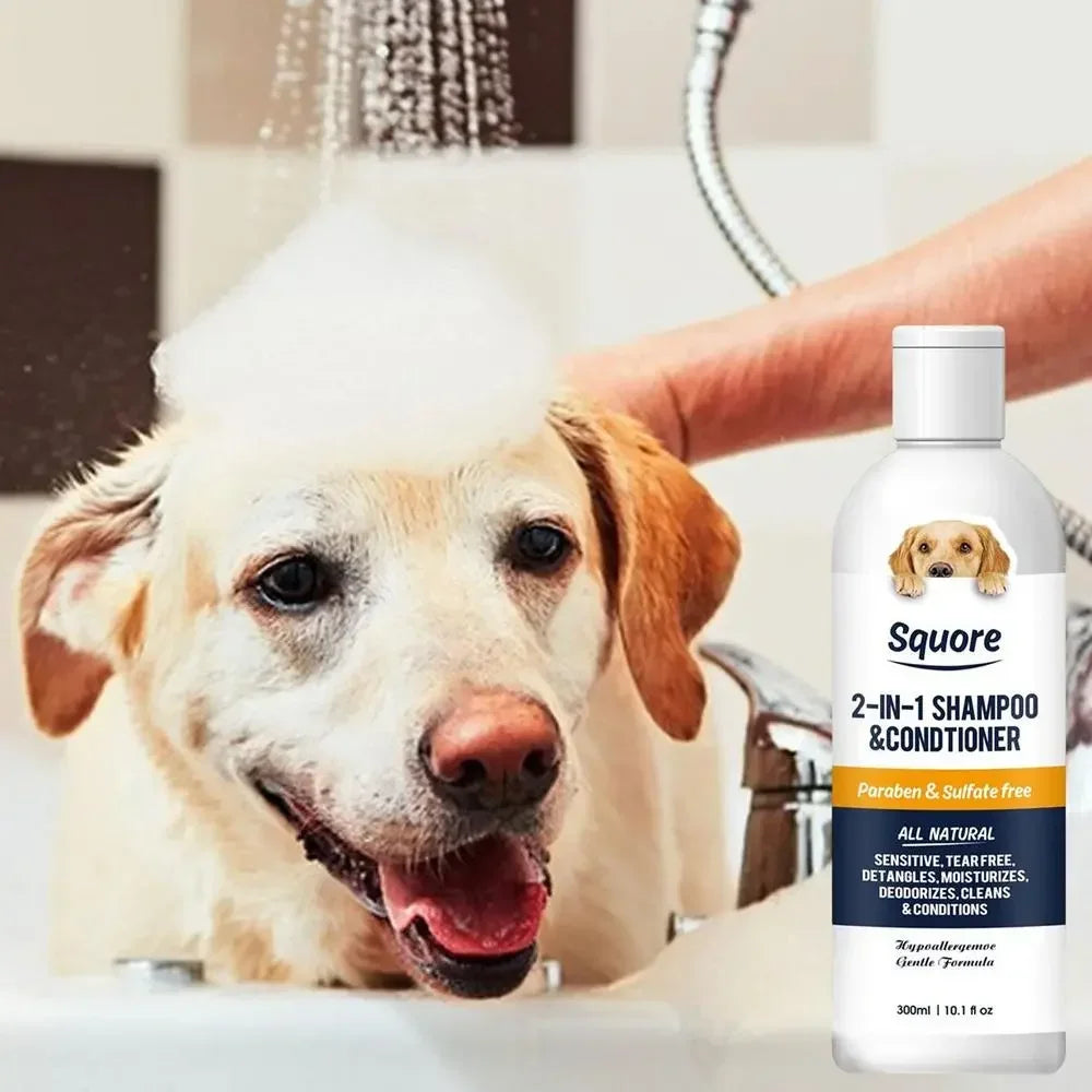 2-in-1 Puppy Shampoo & Conditioner – Natural, pH-Balanced Moisturizing Formula for Sensitive Skin