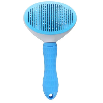 Self-Cleaning Pet Hair Remover Brush – Dog & Cat Grooming Comb, Dematting & Fur Removal Tool